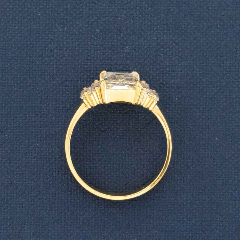 4.61ctw Antique Baguette Cut Diamond Ring, GIA I VVS2