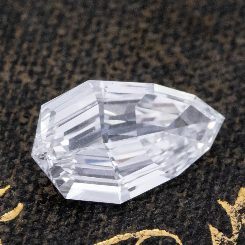 .81ct Pear Step Cut Diamond, GIA D SI1