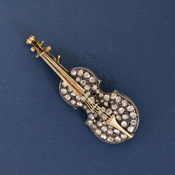 1.72ctw Antique Diamond Cello Brooch/Pendant