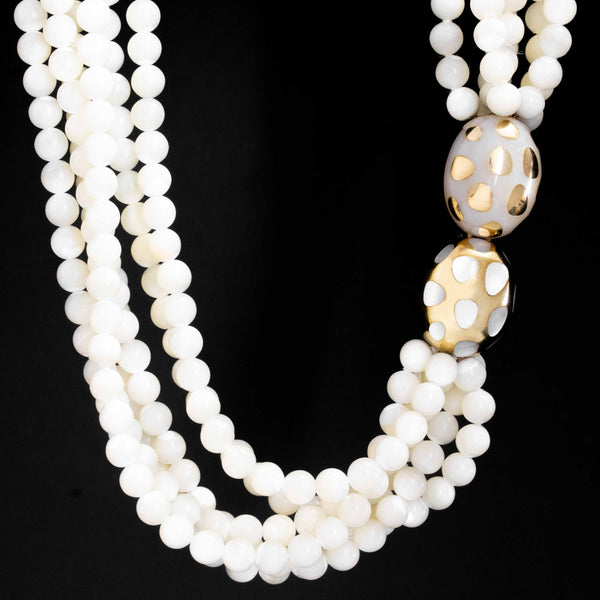 Vintage Mother of Pearl Torsade Necklace, by Angela Cummings for Tiffany & Co.