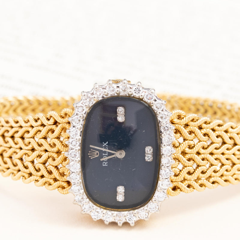 1.05ctw Vintage Diamond Dress Watch, Rolex