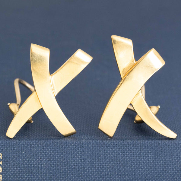 Paloma Picasso X Earrings, by Tiffany & Co.