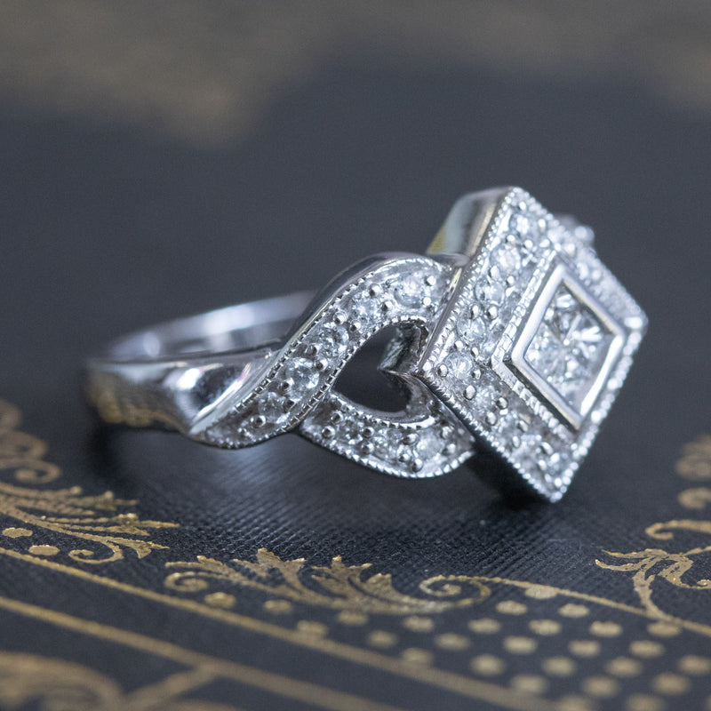 .50ctw Princess & Round Brilliant Diamond Dinner Ring