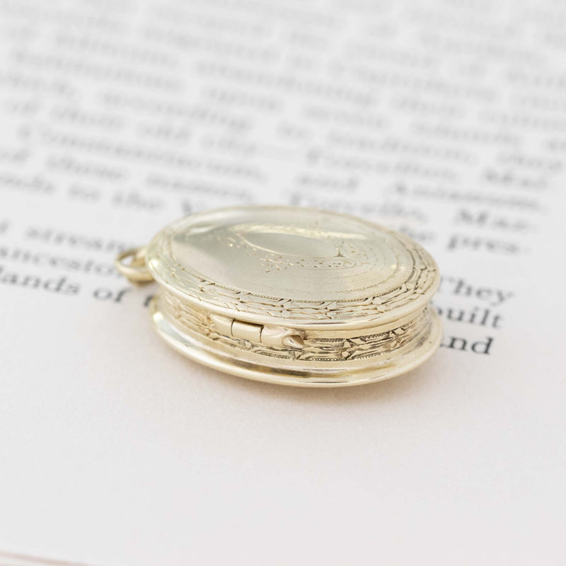 Antique Engraved Pill Box Pendant, by Tiffany & Co.