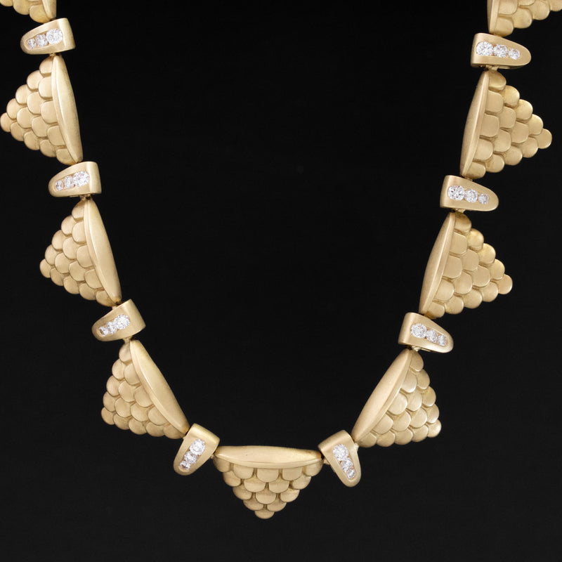 1.60ctw Vintage Diamond and Gold "Mermaid" Necklace, by Elizabeth Rand