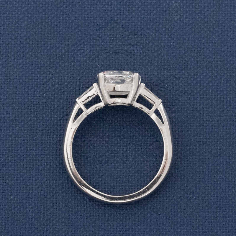 1.50ct Cushion Cut Diamond Ring, GIA D SI2