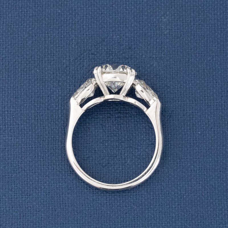 3.20ctw Round Brilliant Cut Diamond Ring, by Victor Canera