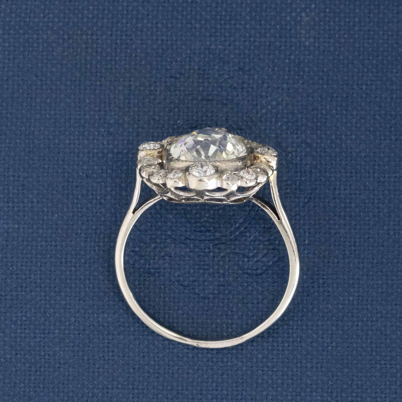 4.00ctw Belle Epoque Old Mine Cut Diamond Ring