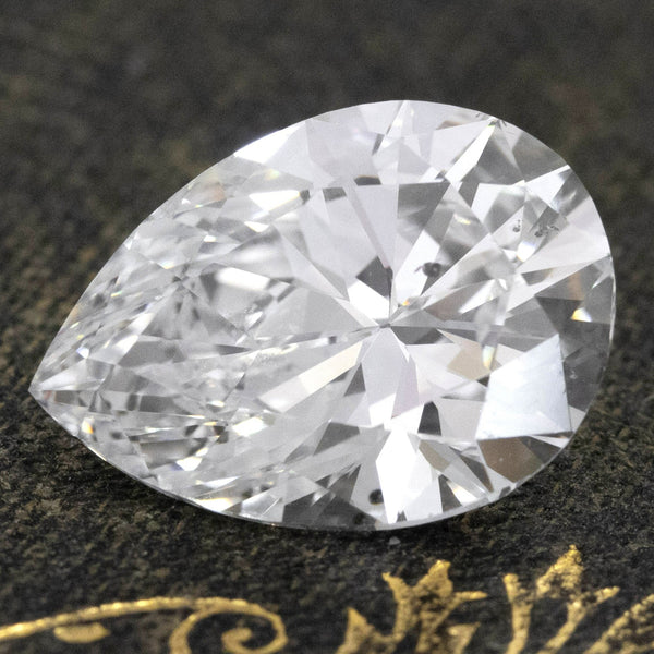 4.82ct Vintage Pear Cut Diamond, GIA E SI2