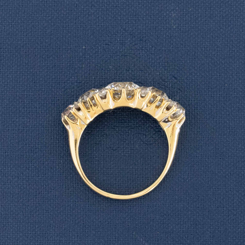 5.32ctw Antique Old European Cut Diamond Ring