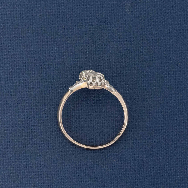 .61ctw Antique Old European Cut Diamond Toi et Moi Ring