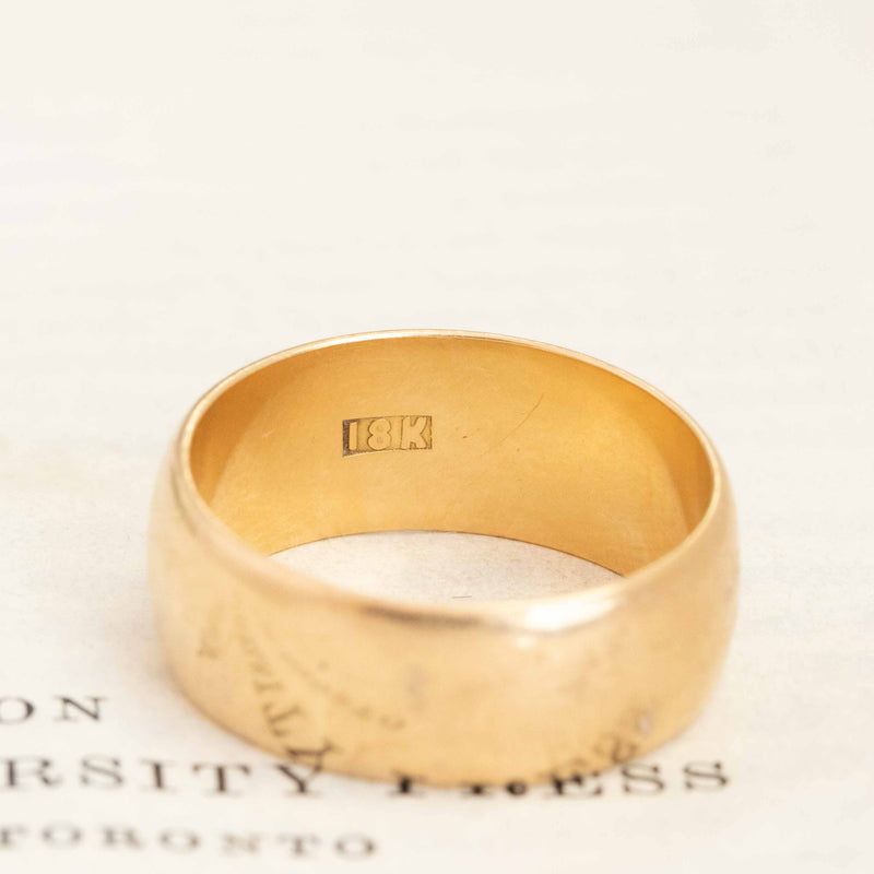 Antique Wide Gold Band