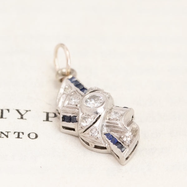 .24ctw Art Deco Diamond Navette Charm