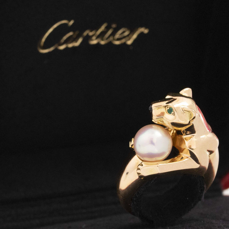 Vintage Panthere Vedra Ring, by Cartier