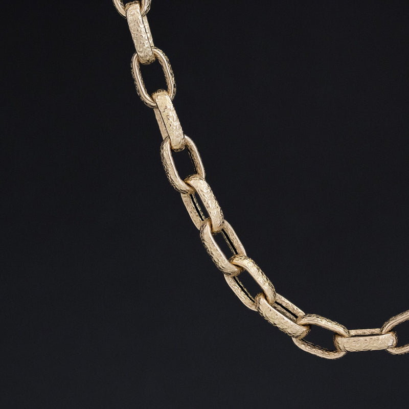 Chunky Paperclip Chain, 14kt Yellow Gold 17"