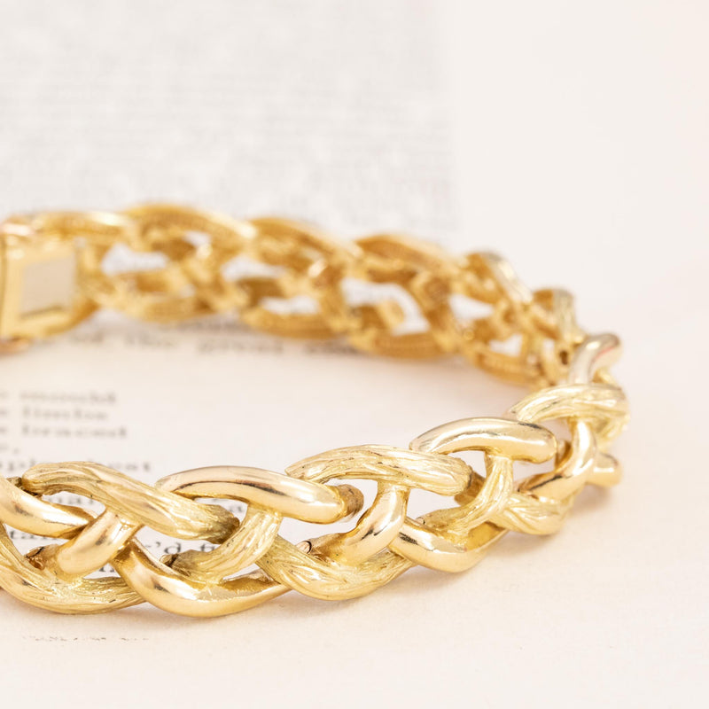 Vintage Twist Motif Gold Bracelet, by Tiffany & Co.