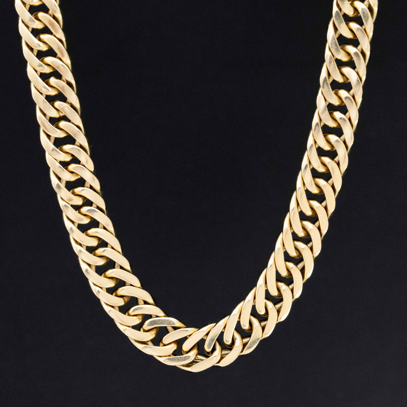 Vintage Flat Curb Link Chain, by Gucci