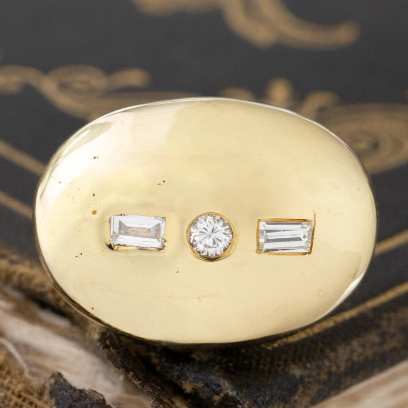 Vintage Minassian "Morse Code" Diamond Ring, by Cartier
