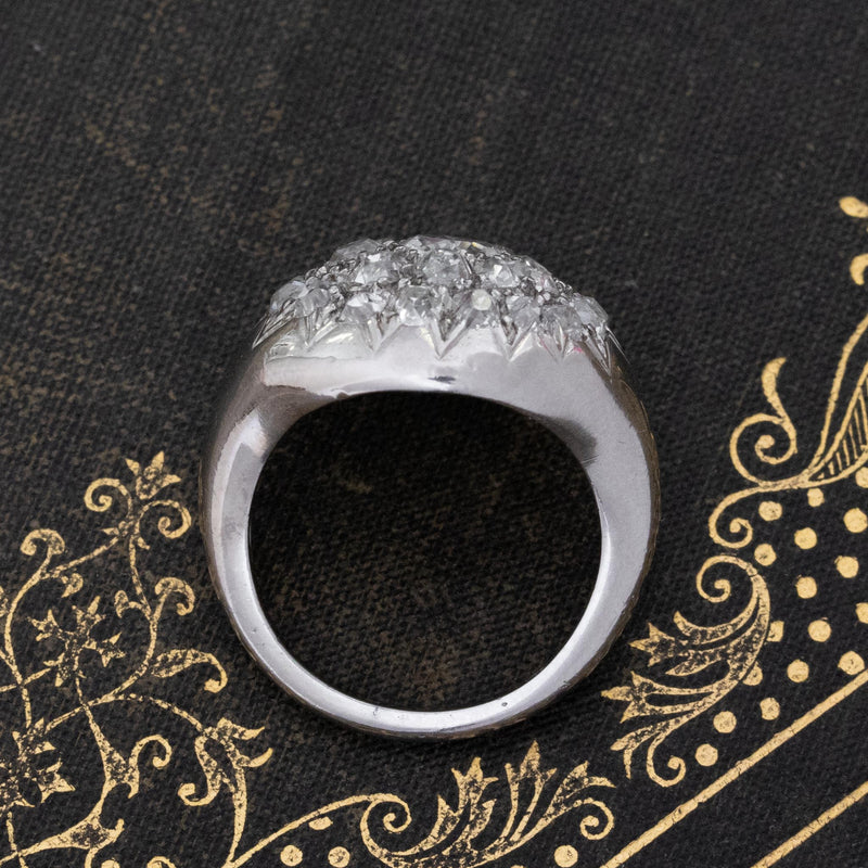 2.75ctw French Antique Cluster Dome Ring
