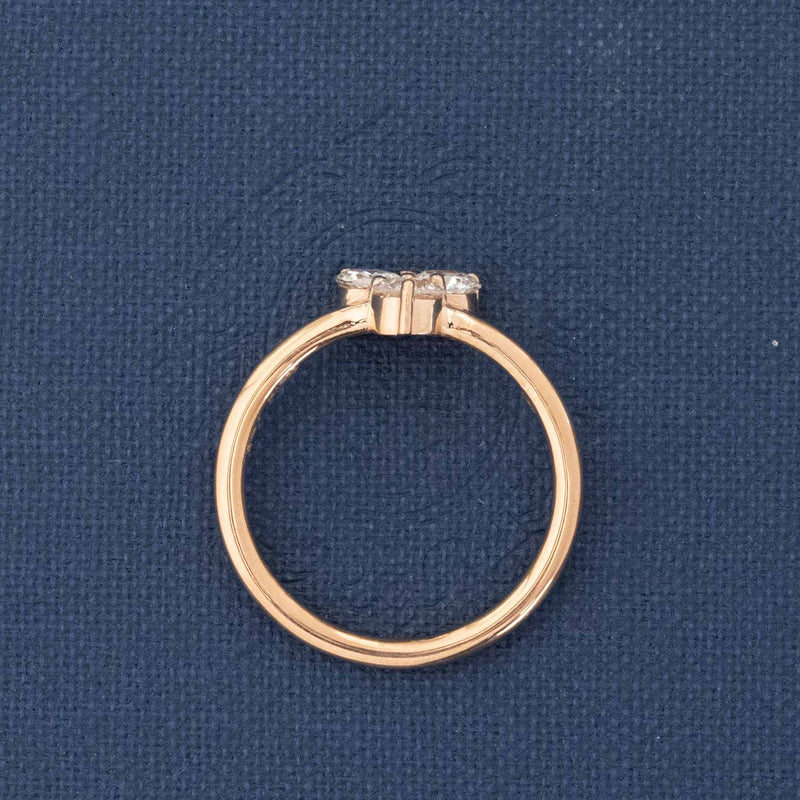 .55ctw Old European Cut Diamond Trilogy Ring