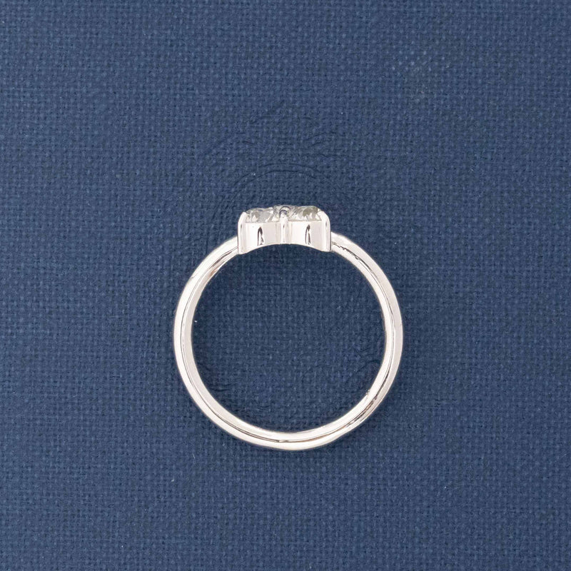 .63ctw Old European Cut Diamond Trilogy Ring