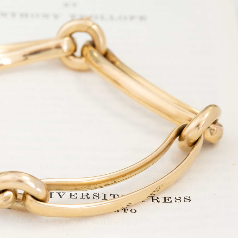 Vintage Open Link Bracelet, French