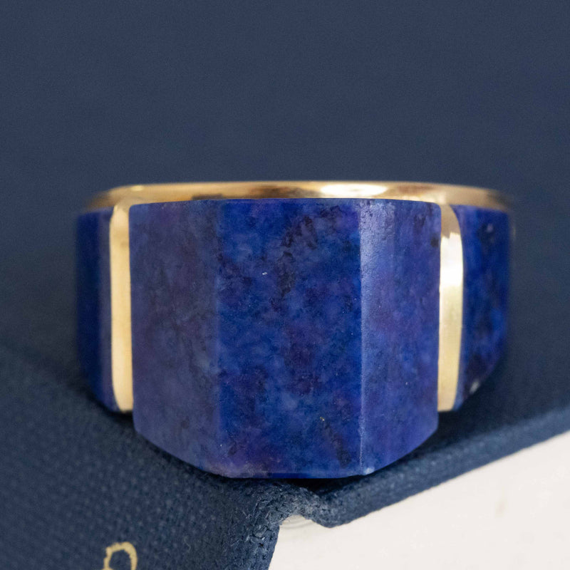 Retro Lapis Lazuli Ring