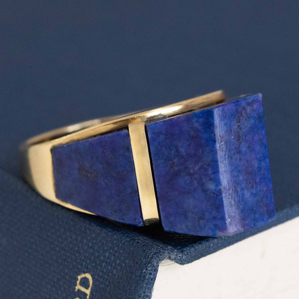 Retro Lapis Lazuli Ring