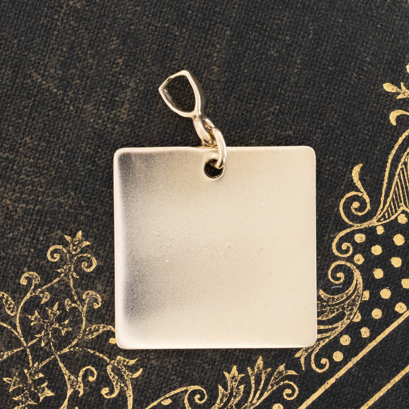 Vintage Square Dog Tag Pendant, by Tiffany & Co.