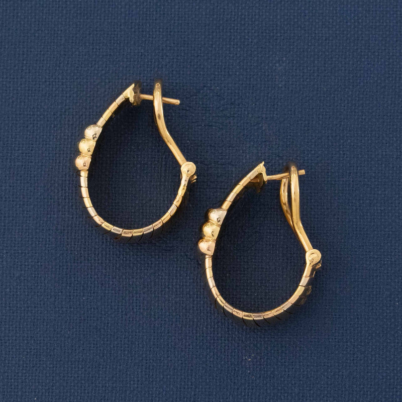 Vintage Trinity Hoop Earrings, by Cartier