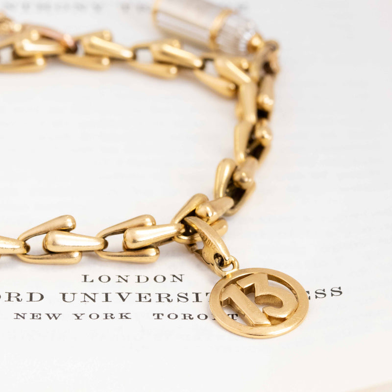 Vintage Yellow Gold Charm Bracelet, by Cartier