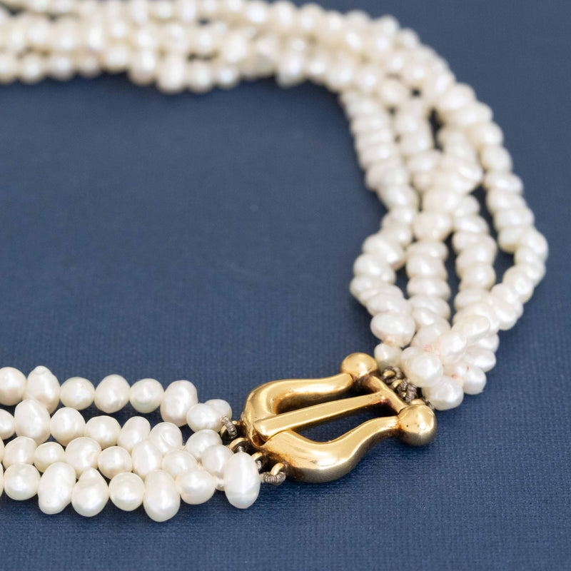 Vintage Triple Strand Pearl Necklace, by Paloma Picasso for Tiffany & Co.