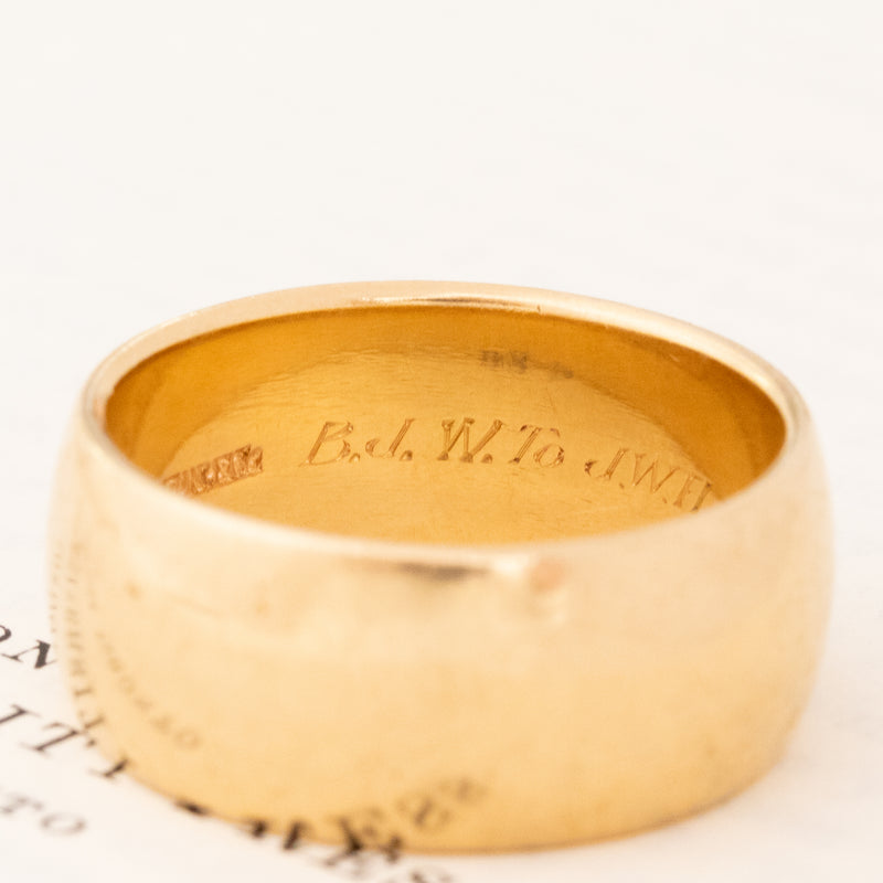 Vintage Wide Wedding Band, by Tiffany & Co.