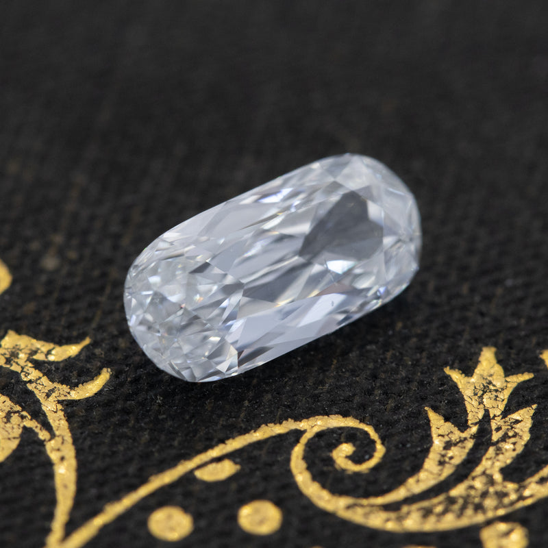 1.00ct Elongated "Capsule" Cushion Cut Diamond, GIA F SI1