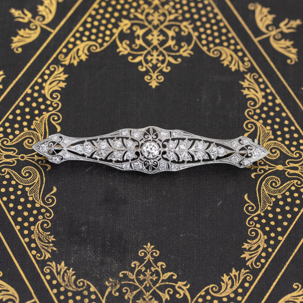 1.67ctw Edwardian Pin Brooch, by Tiffany & Co