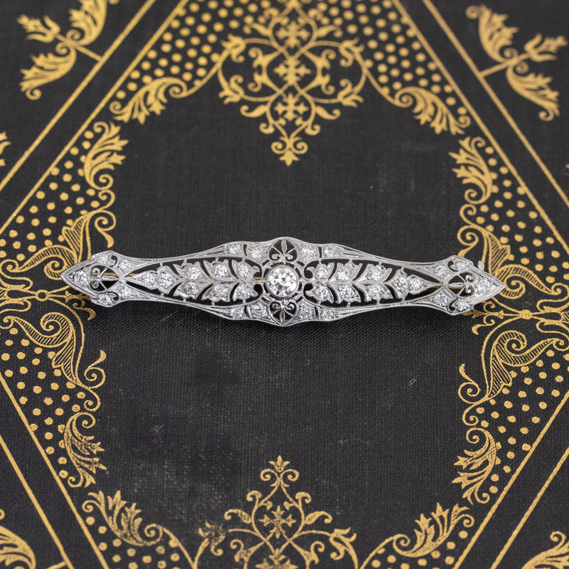 1.67ctw Edwardian Pin Brooch, by Tiffany & Co