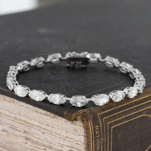 12.47ctw Marquise Cut Diamond Bracelet