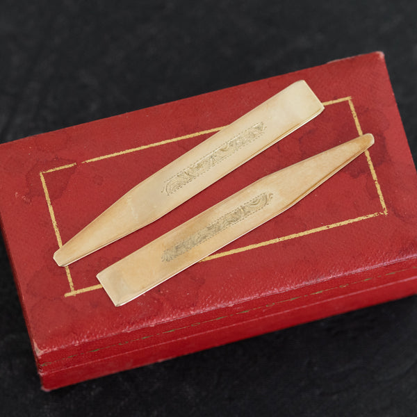 14kt Yellow Gold Collar Stays, by Cartier