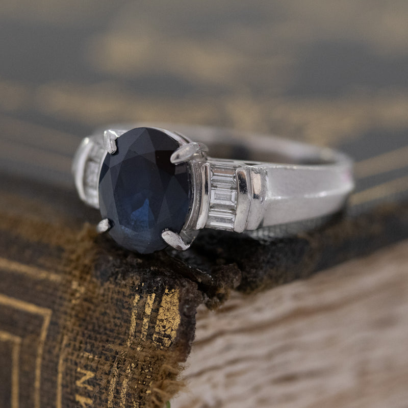 2.20ctw Sapphire & Diamond Ring