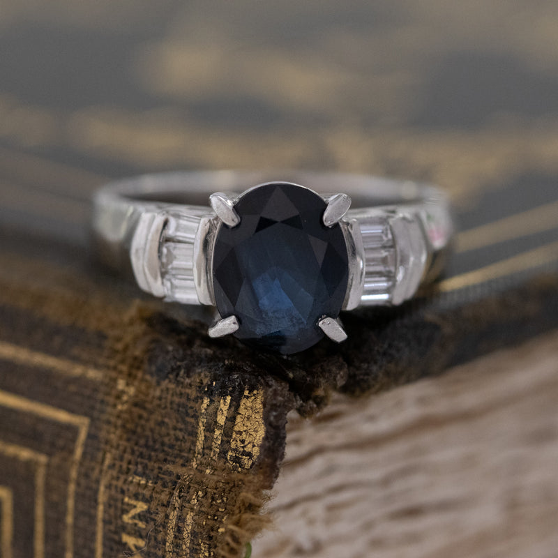 2.20ctw Sapphire & Diamond Ring