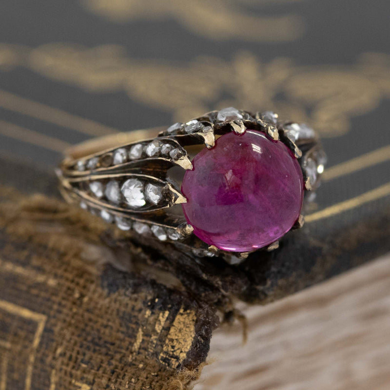2.86ct Victorian Burmese Ruby Ring (No heat, with AGL cert)