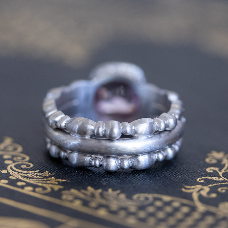 2.86ctw Purple Pink Sapphire Ring, by Doris Panos