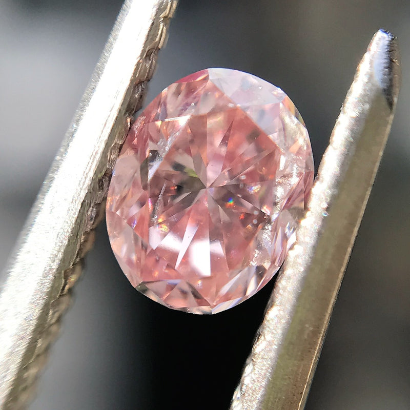 .34ct Fancy Intense Pink Oval Cut Diamond