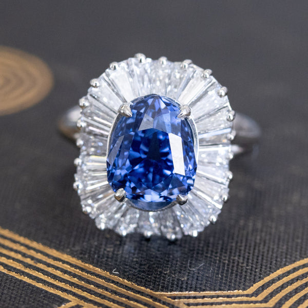 6.00ctw Antique Ceylon Sapphire by Top Notch Faceting