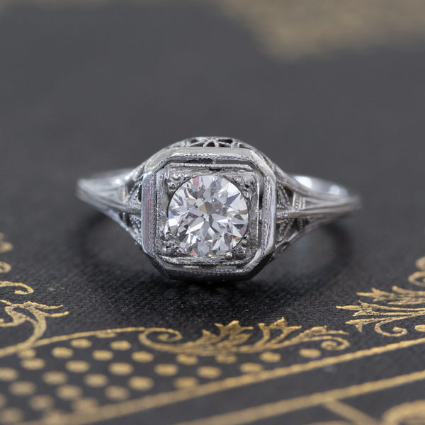 .52ct Transitional Cut Diamond Solitaire