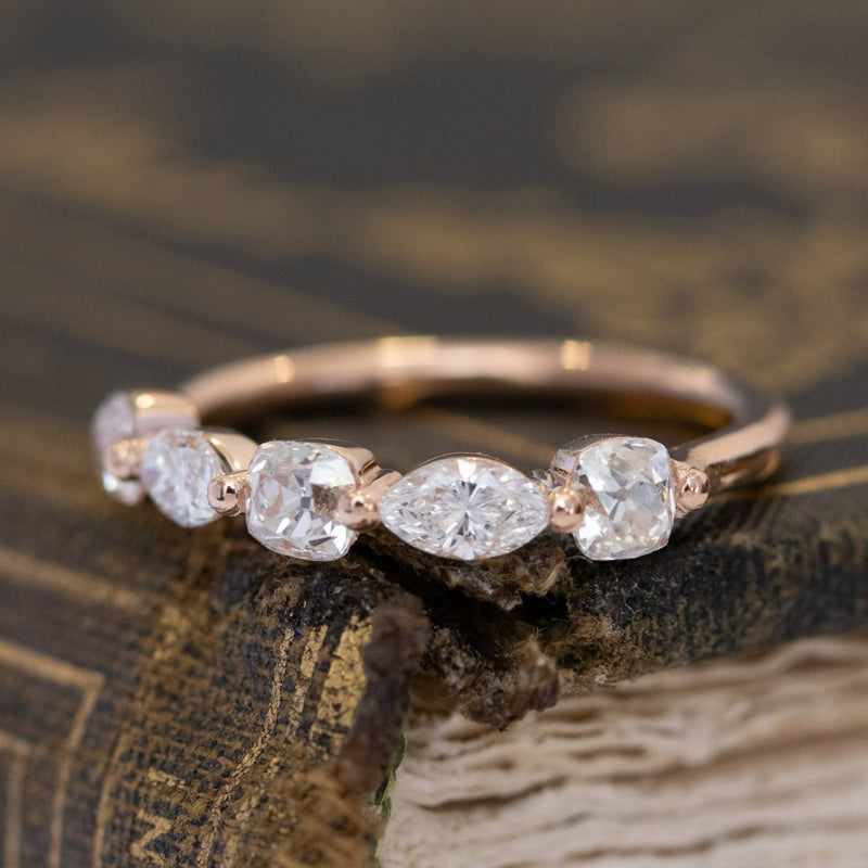 .98ctw Mixed Marquise & Old Mine Cut Diamond Band