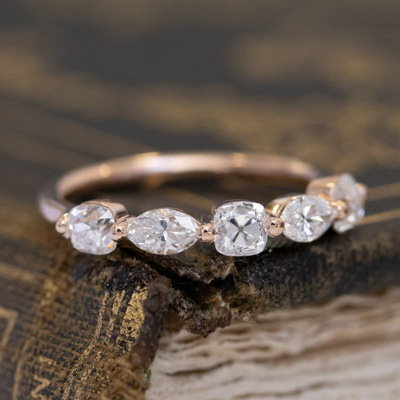 .98ctw Mixed Marquise & Old Mine Cut Diamond Band