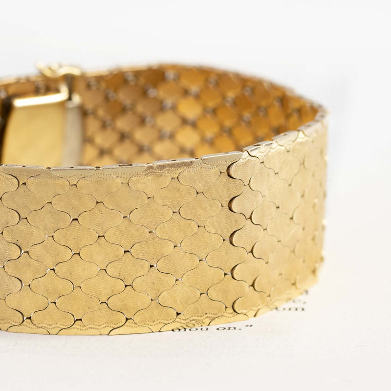 Vintage "Snake Skin" Flex Link Bracelet, Italian