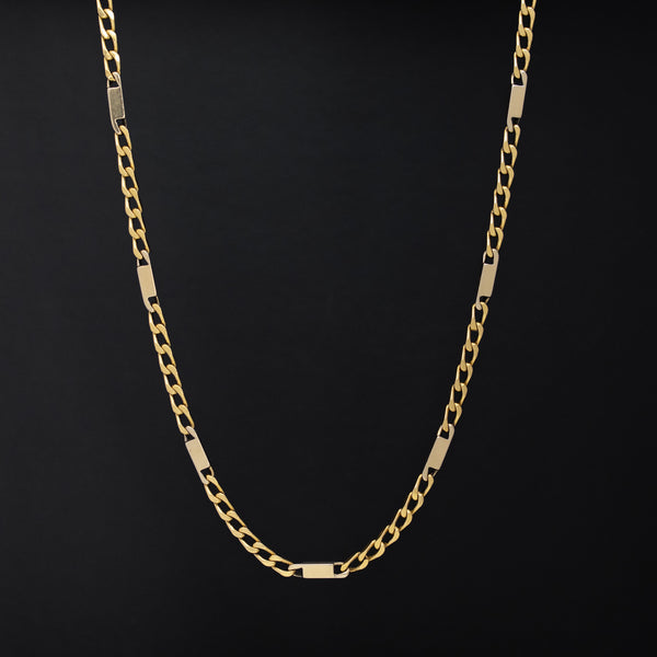 Vintage Yellow Gold Long Chain, 32"