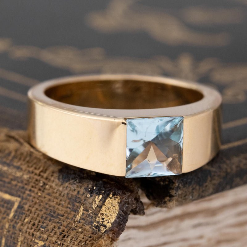 Vintage Aquamarine Ring, by Cartier